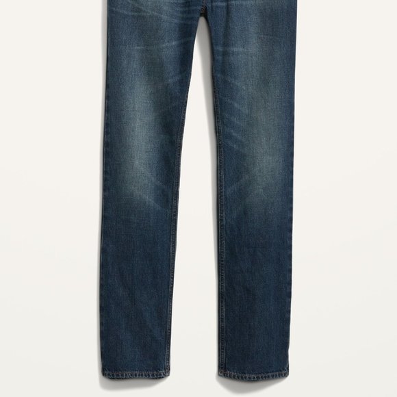 Old Navy Straight Built-In Tough Non-Stretch Jeans for Men - Picture 3 of 4